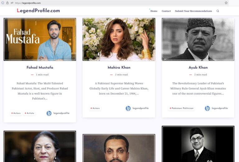 LegendProfile.com – A Hub of Biographies and Inspiring Stories